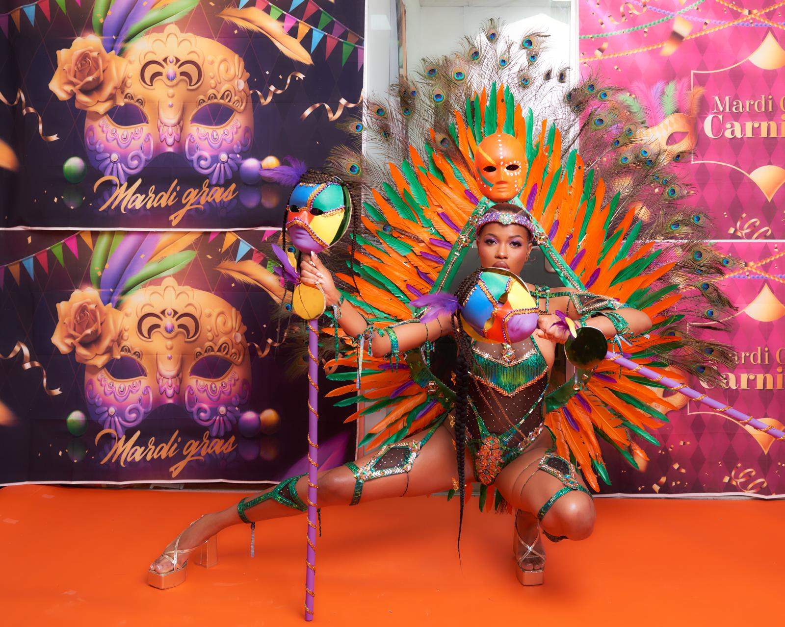 Carnival costume close-up